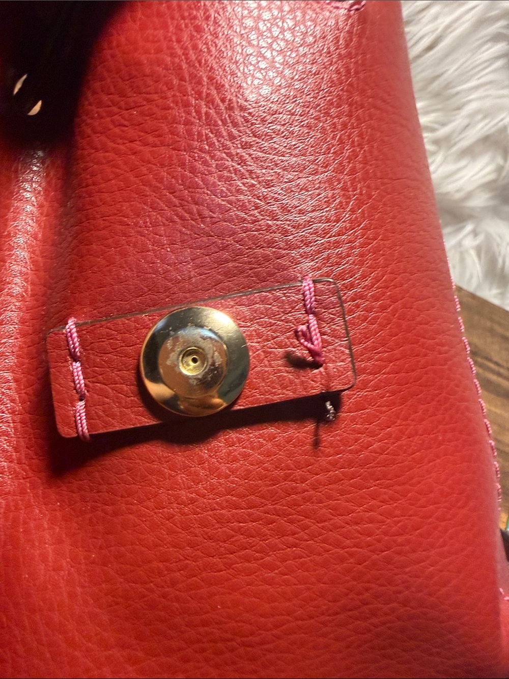 Coach Mini Leather Backpack — Deep Red - Picture 9 of 9